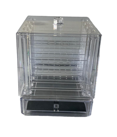 Acrylic Earring Jewelry Box With 1 Drawer 9"x8" Pickup Location Harmony Road and Adelaide