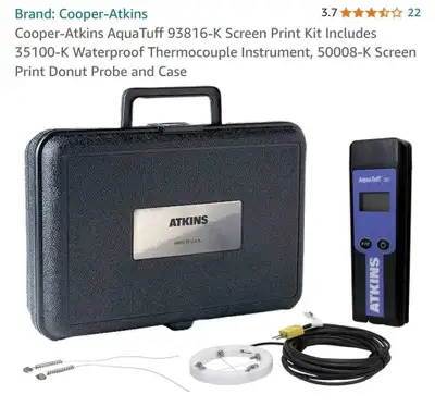 Cooper Atkins Aqua Tuff 93816 K Screen Print Kit Print Donut, View more