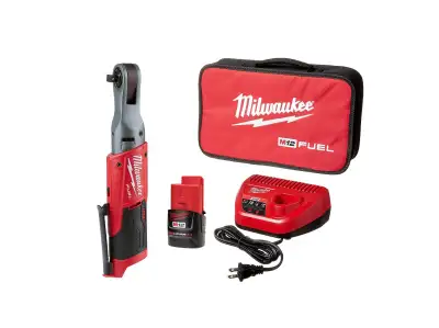 Brand New Milwaukee M12 Fuel Brushless 1/2" Ratchet 2558-20 (2.0Ah Battery + Charger & Case) Greater...