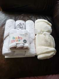 New Baby bath and wash towels set & blanket