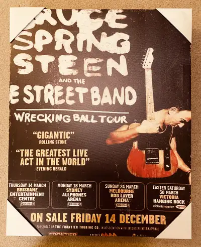 Large Bruce Springsteen Framed Canvas Picture Home Decor, View more