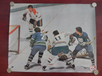 Poster de Hockey Géant Des Canadiens de Montréal Autographié