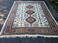 Woolen hand made oriental carpet