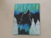 Wolf Oil Painting
