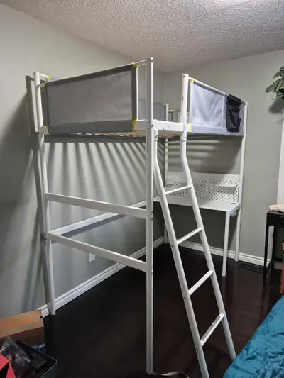 Ikea VITVAL Loft Bed With Desk, View more