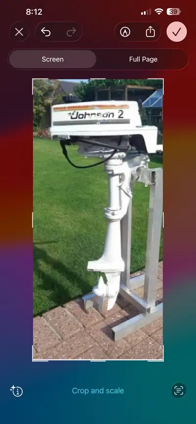 Older 2hp Johnson 2 cycle outboard. Runs however it has sat for a couple years and will require a tu...