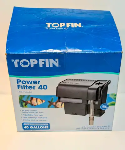 Top Fin Power Filter 40 Aquarium Filter, View more