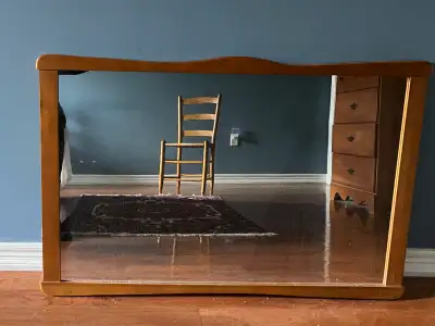 Mirror in Wood Frame, View more