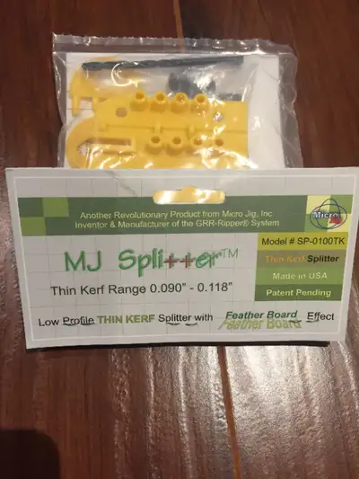 MICRO JIG SP-0100 TK MJ Splitter Thin Kerf, View more