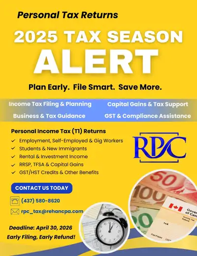 Personal Tax Returns - 2025 - Early Filing Early ReFunds!, View more