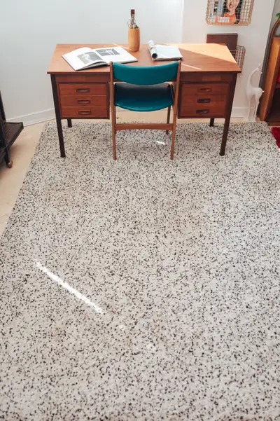 Oversized Ivory Speckled Shag Area Rug, View more