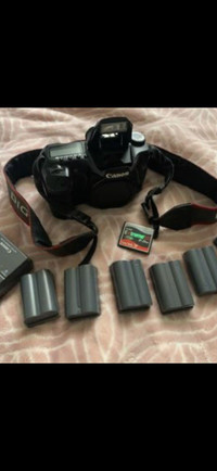 Used Canon EOS 40D body and accessories, lens not included.