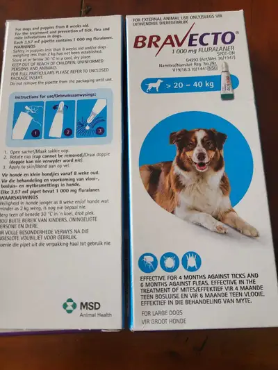 Dog Braveco Fleas and tick Treatment , View more