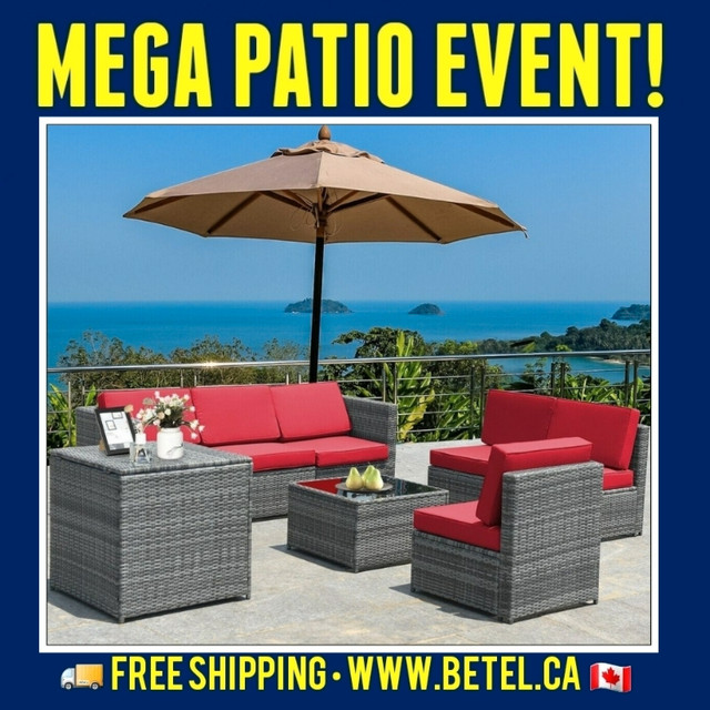 SPRING SALE | OUTDOOR PATIO SETS | FREE SHIPPING in Patio & Garden Furniture in Calgary - Image 3