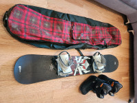 Snowboard and accessories 
