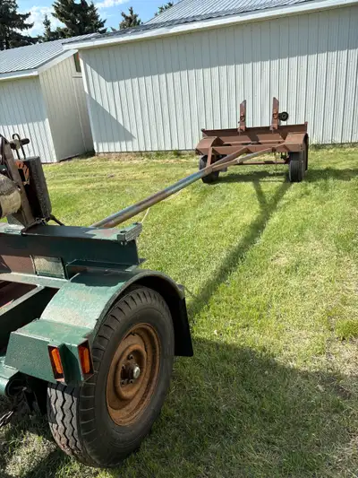 Trailer for sale. Street legal wagon with lights, brakes and pindle hitch. Good for hauling beams an...
