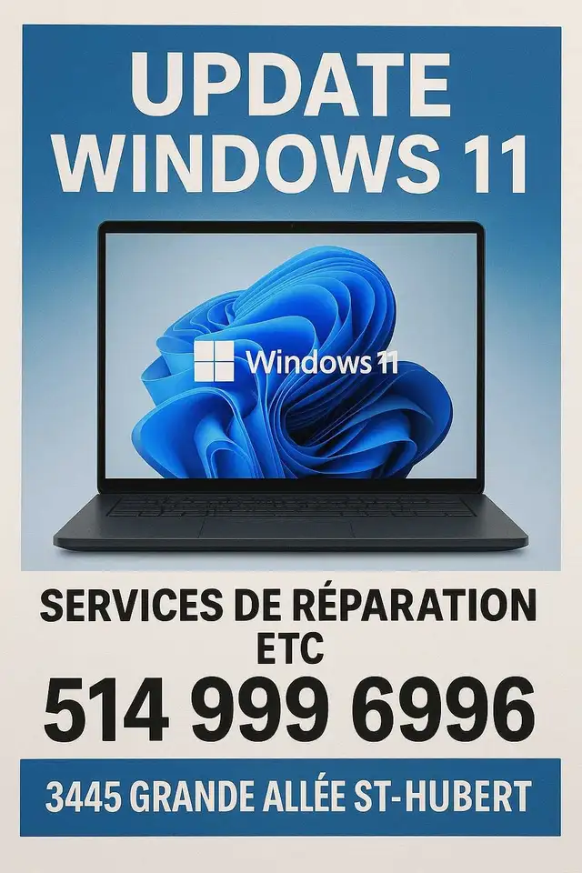 vente et réparation de laptop ( services en 3 langues ) in Laptops in Longueuil / South Shore - Image 2