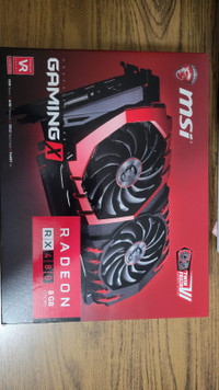 MSI Gaming AMD RX480 GPU 8gb $175 OBRO