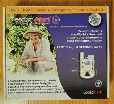 FreedomAlert 2-Way Voice Emergency Pendant Communicator, View more