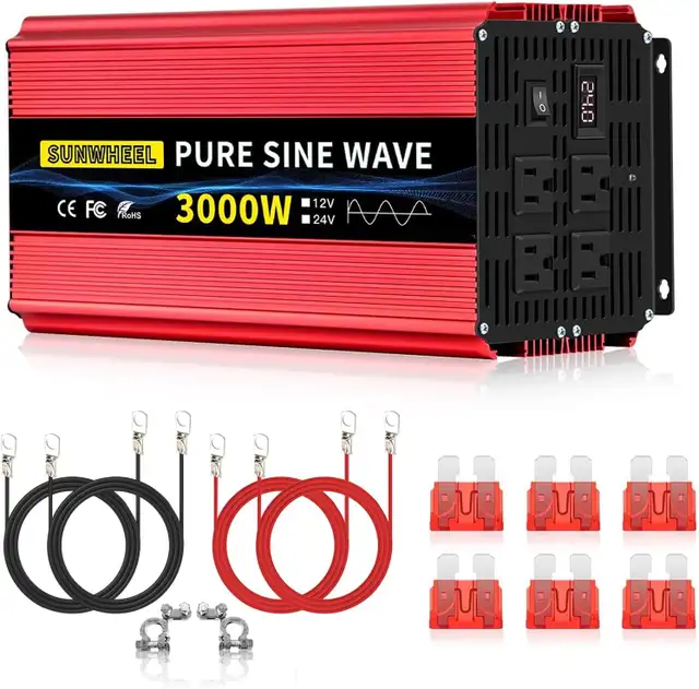 SUNWHEEL 3000W Pure Sine Wave Power Inverter (24V)