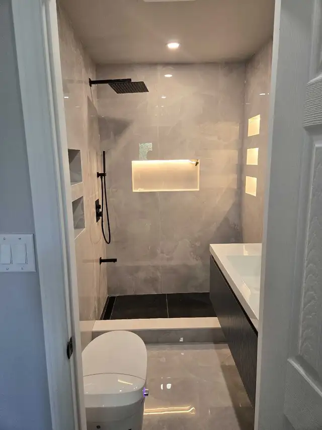 New Smart Bathroom Renovation for Sale in Drywall & Stucco Removal in Markham / York Region - Image 2
