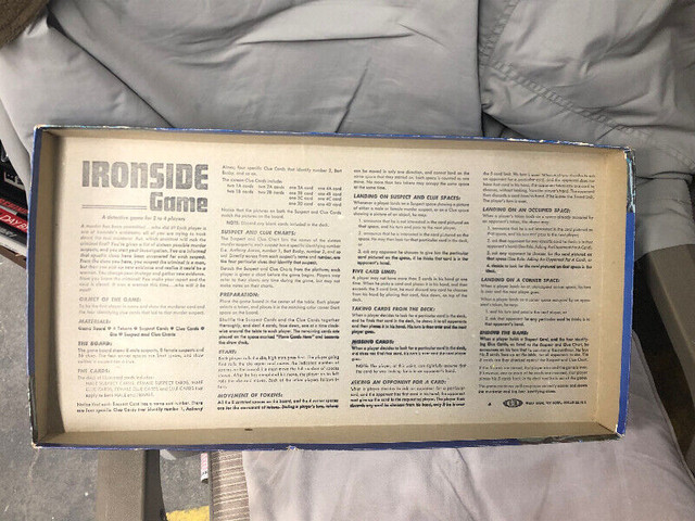 Ironside TV Board Game 1967 Ideal in Toys & Games in Winnipeg - Image 2