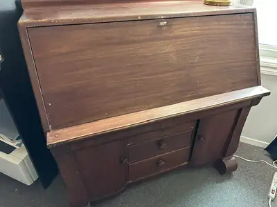 Vintage Mahogany Secretary Desk – $225, View more