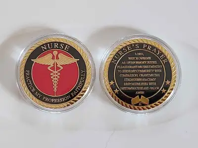 Nurse's Prayer Challenge coin , View more
