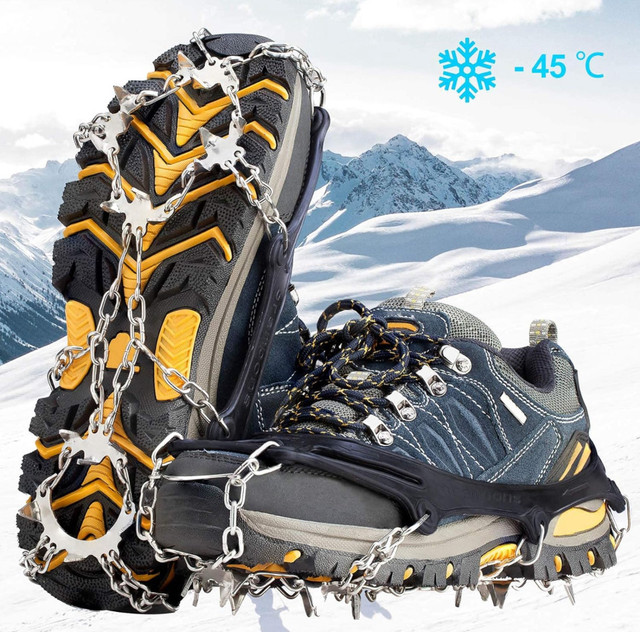 Crampons Ice Cleats Traction Snow Grips for Boots Shoes in Snowboard in London - Image 3