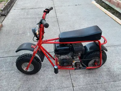 Used 6.5 HP mini bike for sale, perfect for some off-road fun! This compact ride features a sturdy r...