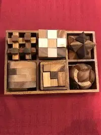 Ensemble de 6 jeux de puzzle en bois – 3d Puzzles