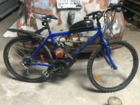  Mountain bike with gas powered engine