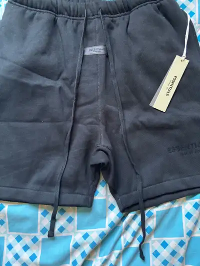 ESSENTIAL BLACK SHORTS, View more