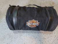 Harley-Davidson tool bag and a kick stand pad