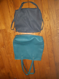 Reversible Italian Leather Bag/Purse with Smaller Insert