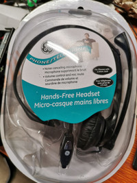 GE Hands-Free Headset with Noise-Canceling Microphone 20468  new