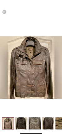 Leather Jacket- Danier Brown