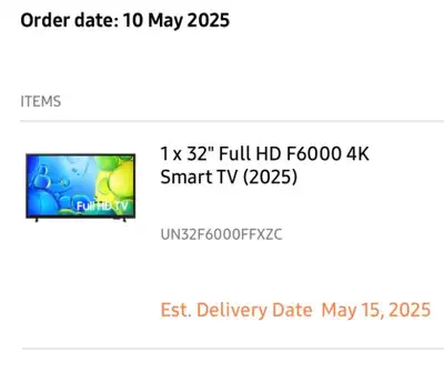 Samsung -  32" Full HD F6000 4K Smart TV, View more