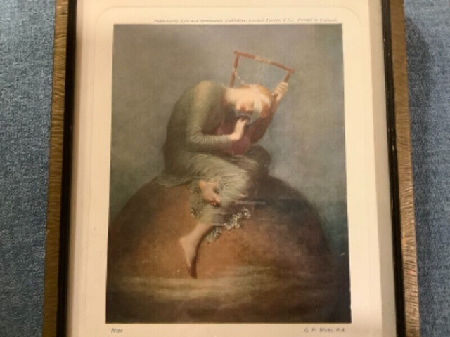 Antique 1886 Print “Hope” by Artist G.F. Watts R.A. in Arts & Collectibles in Belleville - Image 3
