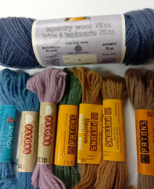 DMC Cotton Perle & wool embroidery yarns, printed canvas in Hobbies & Crafts in Ottawa - Image 12