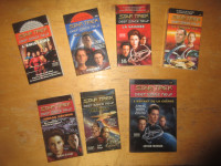 Lot 7 livres Star Trek Deep Space Neuf pour 20,00$