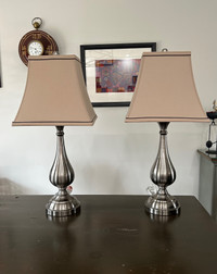 Table Lamps pair like new.
