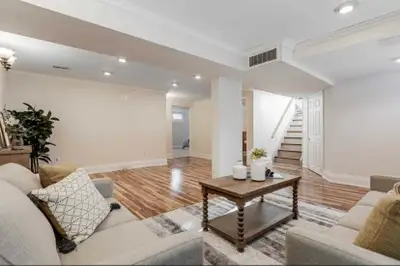 Nice&bright basement in a house