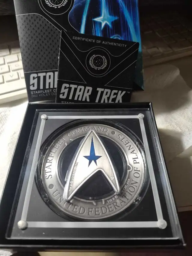 Star trek 3 oz holey dollar & Delta coin set y in Arts & Collectibles in City of Toronto - Image 2