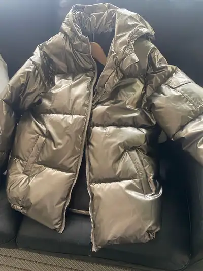 Mettalic Puffer Jacket, View more