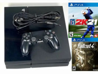 PS4 500gb Console with Controller and 2 games