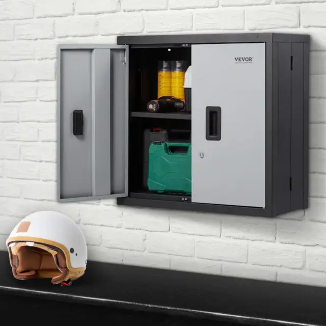 VEVOR Folding Wall Cabinet 26" Metal Garage Locker Mounted 240lb in Other in Oakville / Halton Region - Image 3