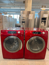 Laveuse Sécheuse Samsung rouge red washer dryer frontloadr