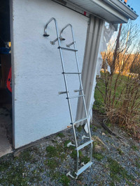 Rv/ camper back wall ladder