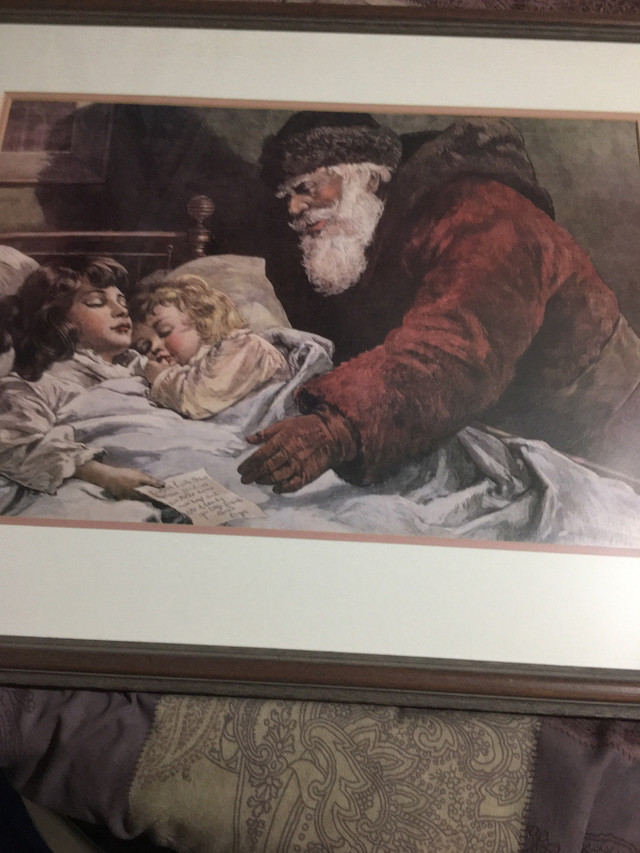 Old Saint Nickolas picking up present list in Arts & Collectibles in Ottawa - Image 4